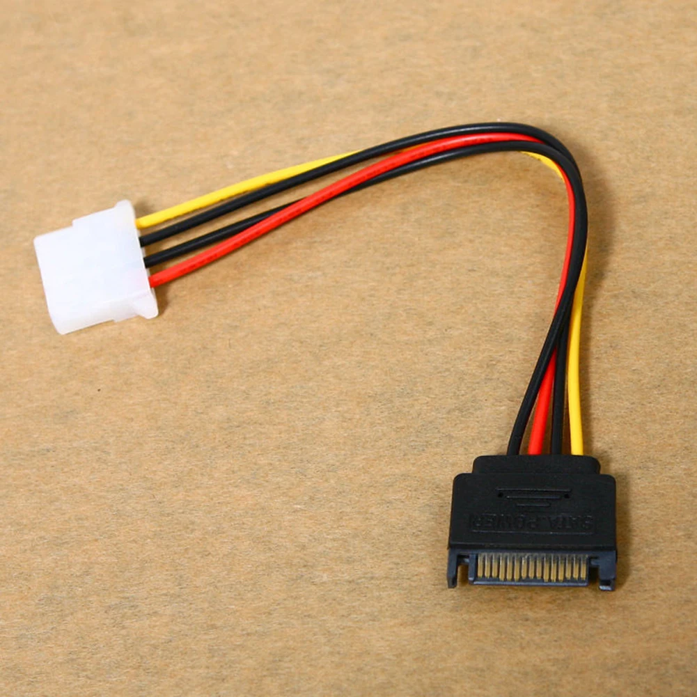 4-контактный разъем для IDE SATA 15-контактный шнур адаптер питания кабель |