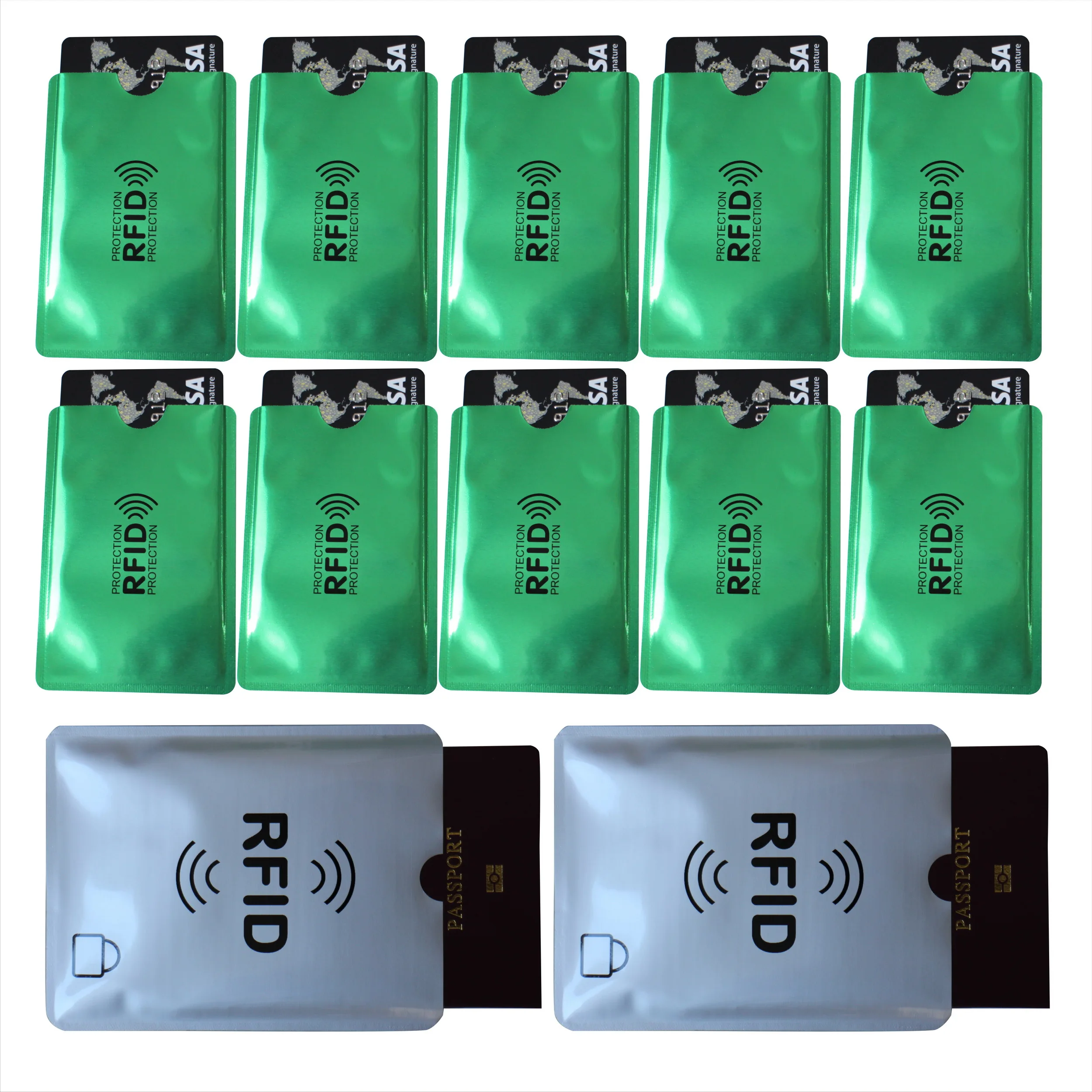 12 шт защита от кражи RFID Кредитная карта ярко-розовый желтый зеленый синий