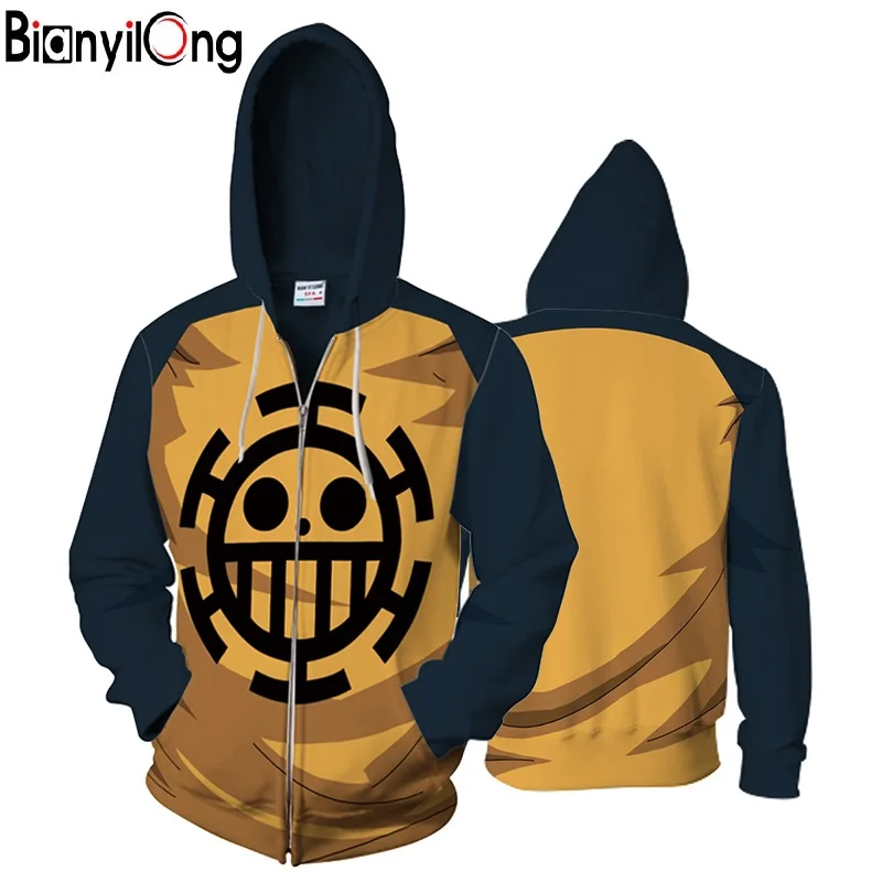 Trafalgar D водное право ролевые игры 3D толстовка на молнии унисекс Толстовка мужская