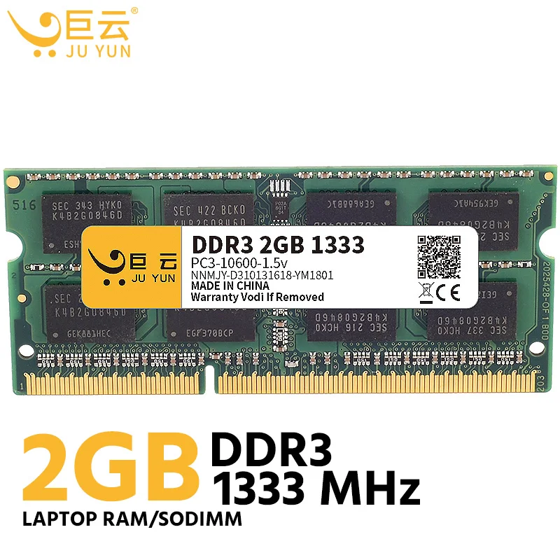 Ju Yun DDR3 2GB 1333 MHz RAM память ноутбука 1600 1066 ноутбук компьютер совместимый 4GB 8GB