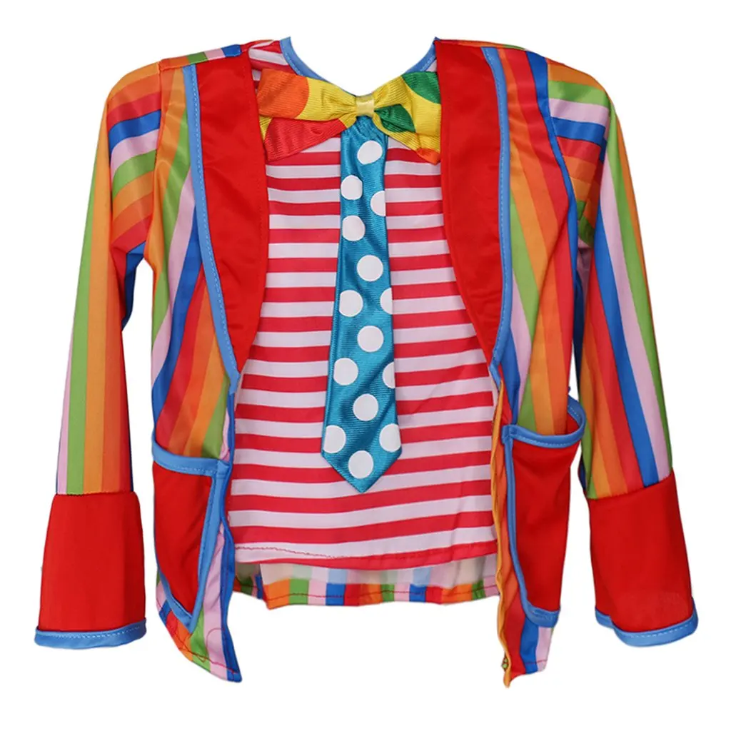 Clown Costume Boy Children Kids Circus Hat Jacket Pants for Halloween Carnival Party Cosplay Stage Performance |