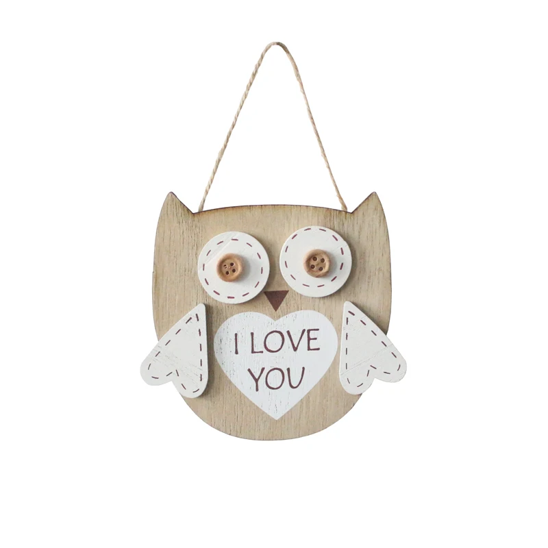3D деревянные таблички и знаки креативная модель совы я люблю тебя слова