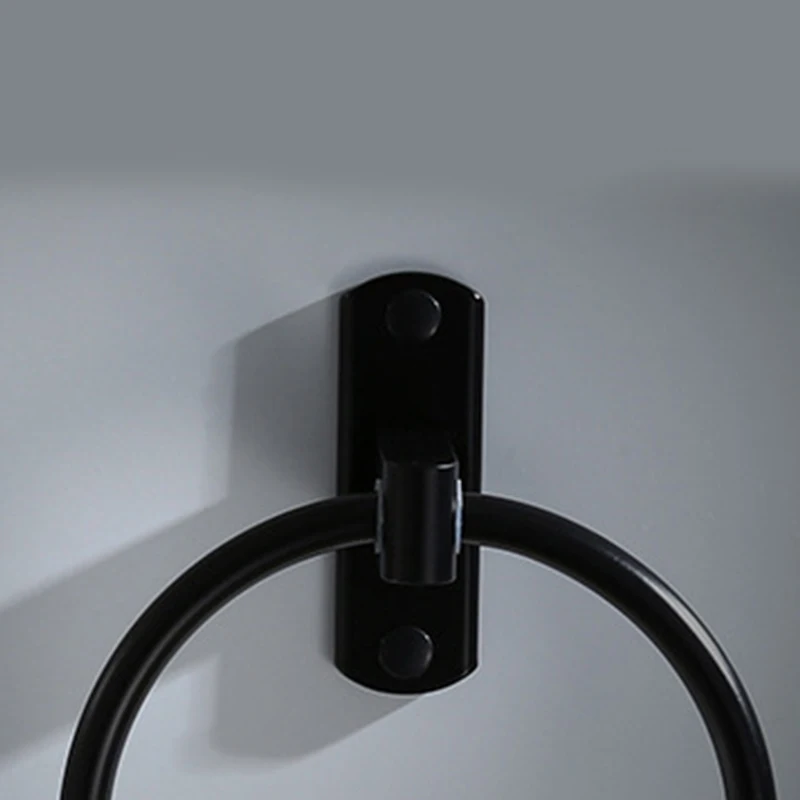 

CNIM Hot Black Towel Ring,European Toilet,Towel Rack, Circular Towel Hanging Ring, Antique Bathroom Accessories,European Bathr