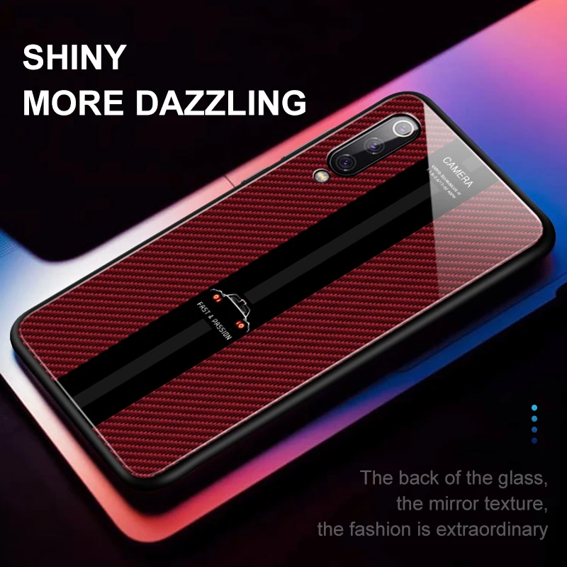 Silicone Soft Edge Case For Xiaomi mi9 Back Tempered Glass Phone Shell mi 9 se Redmi note 7 Protector Glas Cover | Мобильные