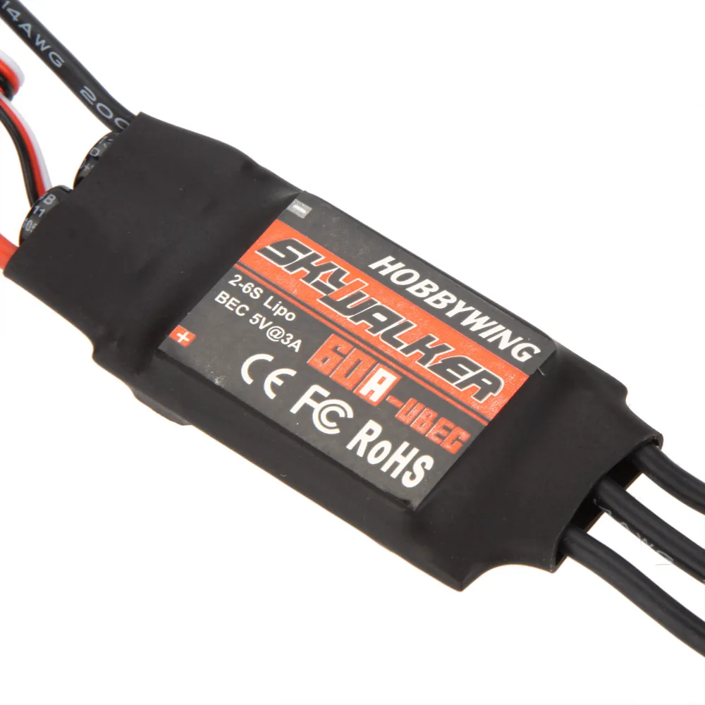 Новый Бесщеточный Регулятор Скорости SkyWalker 60A ESC с UBEC для RC Trex 500 | Игрушки и хобби