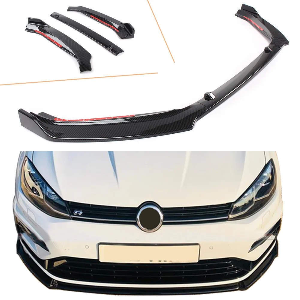 Golf 2013 2014 2015 2016 2017 передний бампер спойлер для Volkswagen 7 5 модель углеродного волокна