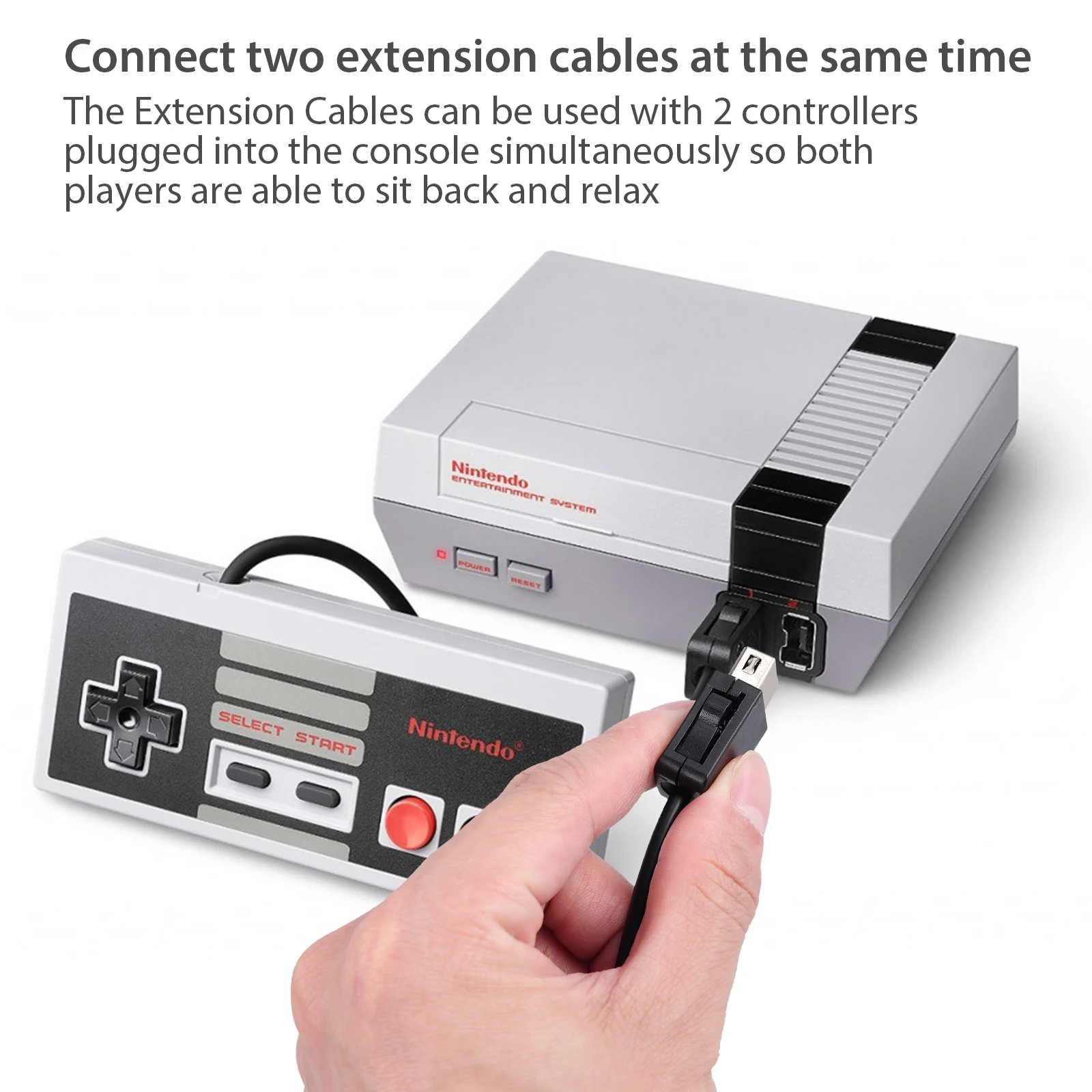 Neoteck 2 шт. 3 м Удлинительный кабель для 2017 Nintendo SNES Классическая Мини консоль