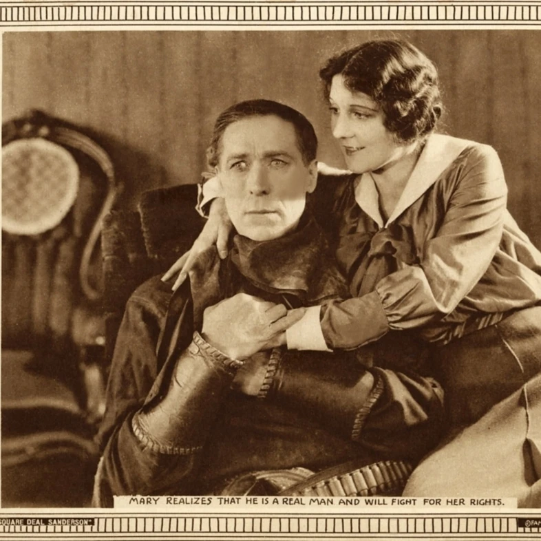 Квадратные сделки Сандерсон слева: Уильям С. Харт 1919. Постер с фильмом Masterprint (28x22) |