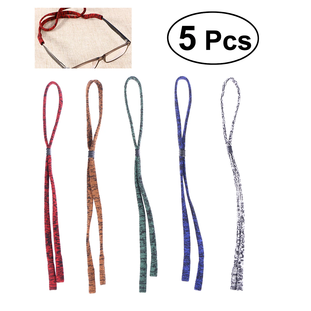 5 шт очки с эластичной лентой ремни держатель Красочные защитные шнур на шею