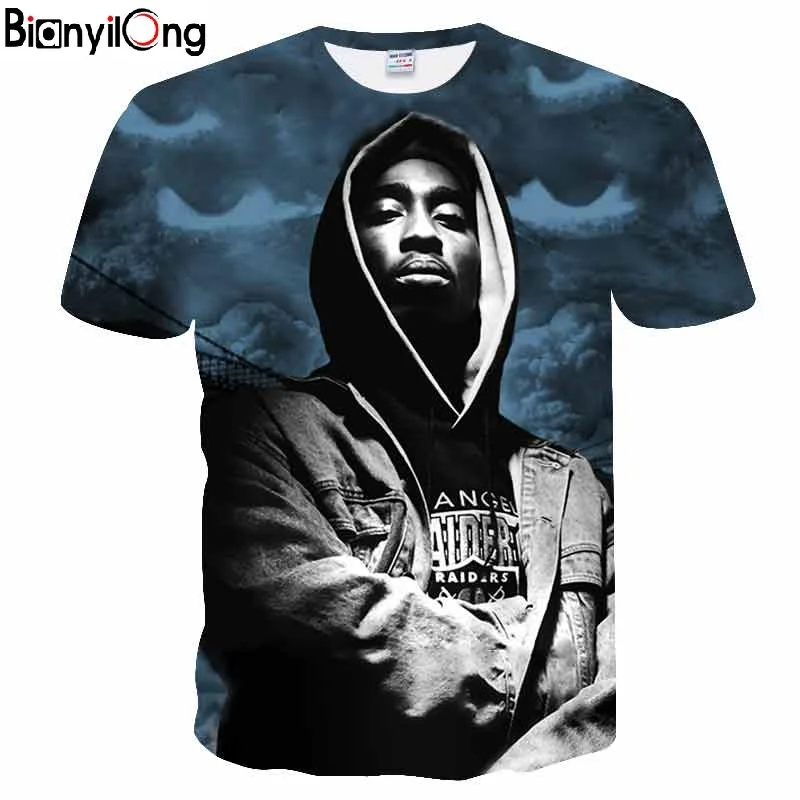 2018 брендовая одежда 2pac мужские футболки гангста рэп Тупак футболка хип хоп банды