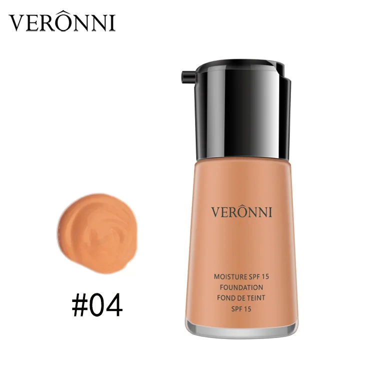 Водостойкая УВЛАЖНЯЮЩАЯ основа для макияжа VERONNI SPF15 на весь день контроль