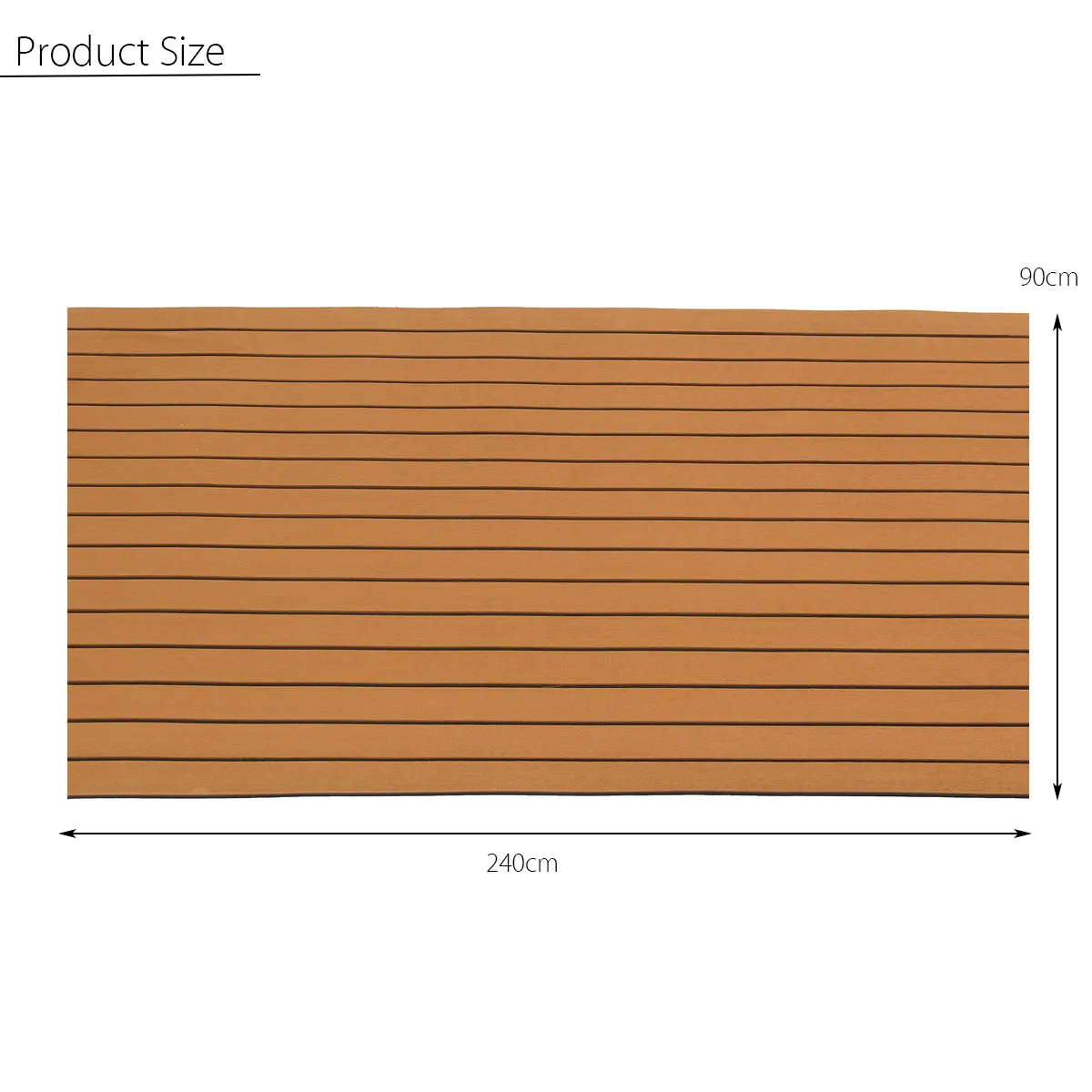 

240cm x 90cm x 6mm Self Adhesive EVA Foam Teak Floor Faux Teak Sheet Boat Yacht Synthetic Teak Decking Floor Mat Carpet