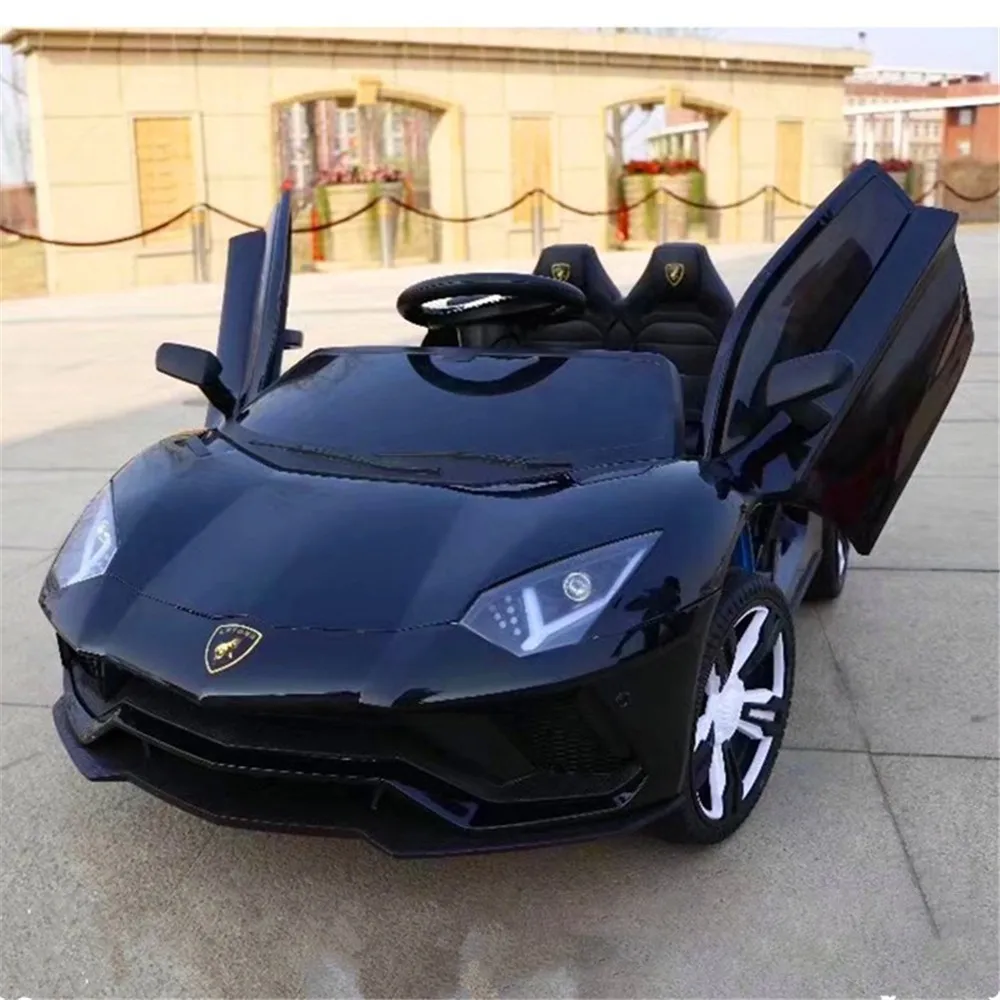 Children's electric car four-wheeled kart can sit male and female baby remote control toy inflatable wheel kid motorcycle |