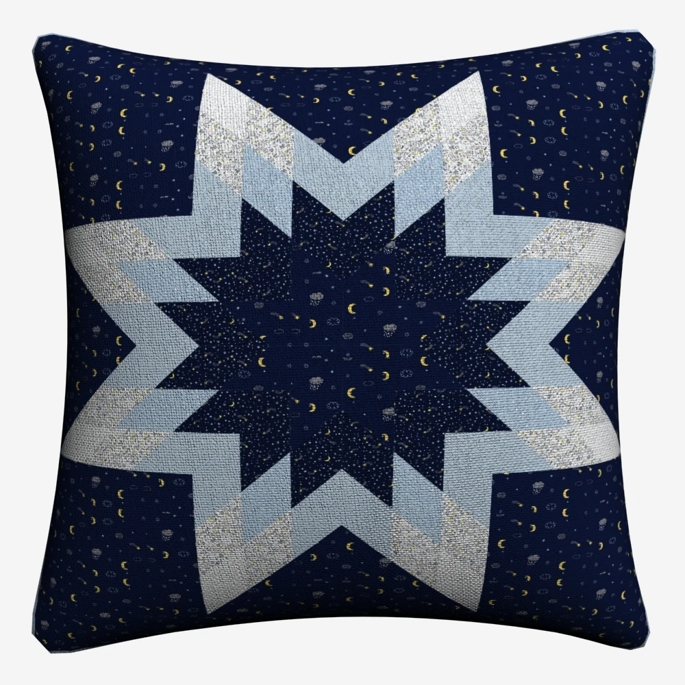 Radiance Luna Stars Glimmer Style декоративное хлопковое белье Наволочка 45x45 см для дивана на