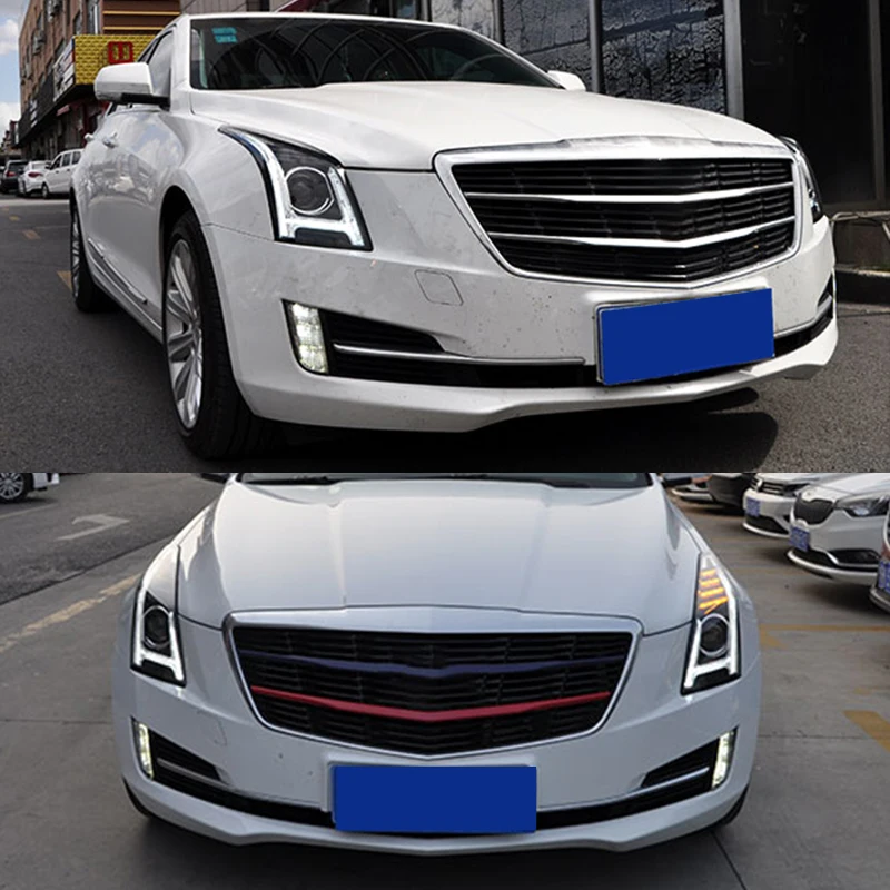 Roadot светодиодный чехол для фары Cadillac ATS HID Rio Bi Xenon объектив ближнего света фар