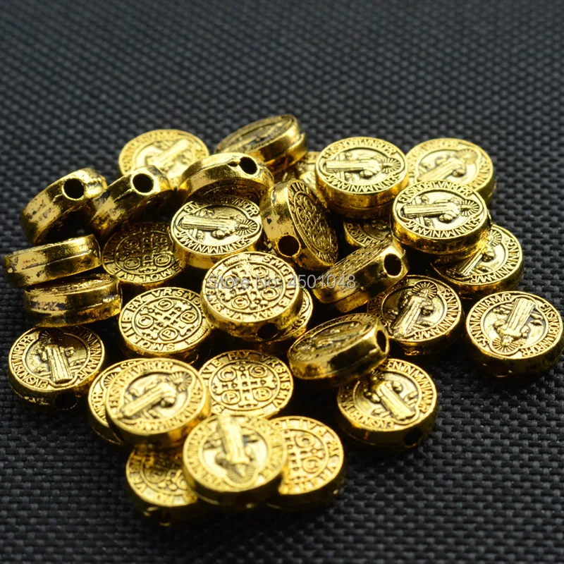 Католические бусины Святого Бенедикта металлические браслет аксессуары