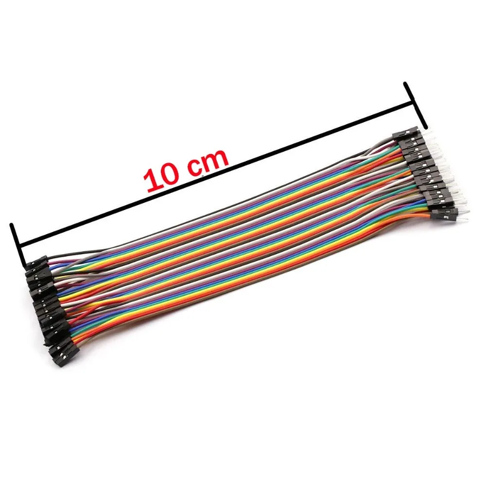Dupont line 120 шт. 10 см разъем штырь гнездо и перемычка кабель для Arduino набор сделай