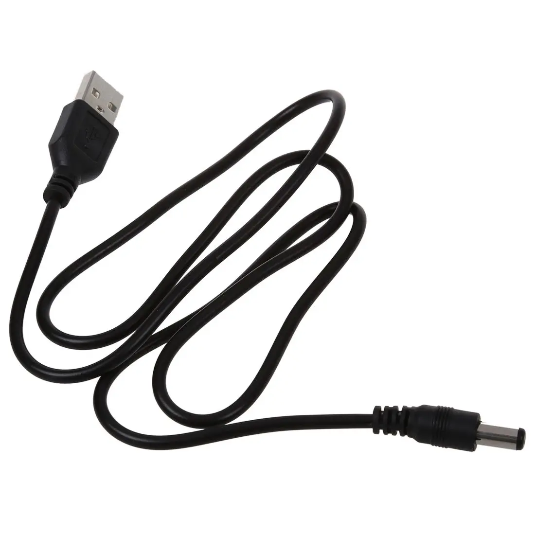 Верхний USB кабель 5 мм/2 1 мм В DC баррель Джек Кабель питания (черный 75 см) |