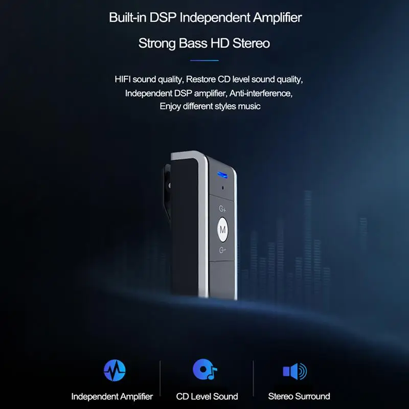 Onever беспроводной Bluetooth музыкальный приемник A2DP стерео плеер Поддержка