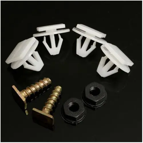 8 шт переднее колесо Арка отделка зажимы пластиковые металлические гайки для