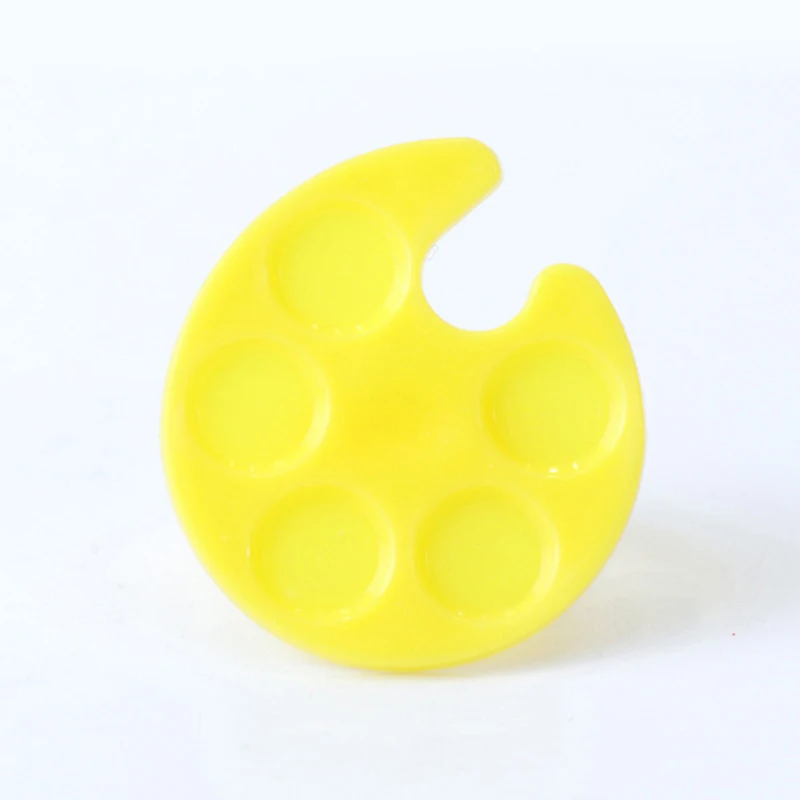 4 цвета пластиковая палитра для дизайна ногтей мини-кольцо пальцев прямоугольная