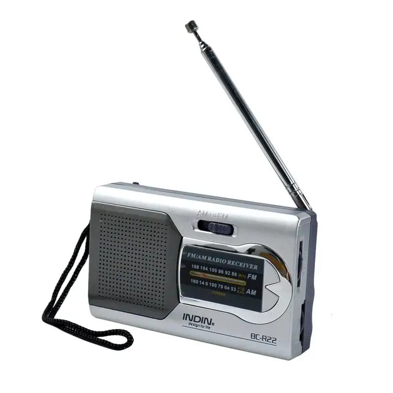 Портативный fm радио со встроенным динамиком телескопическая антенна разъем для