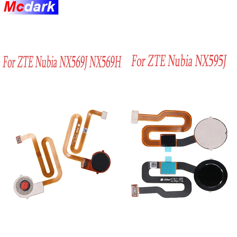 Для ZTE Nubia Z17S NX595J датчик отпечатков пальцев ID кнопка домой сборка шлейф Замена для