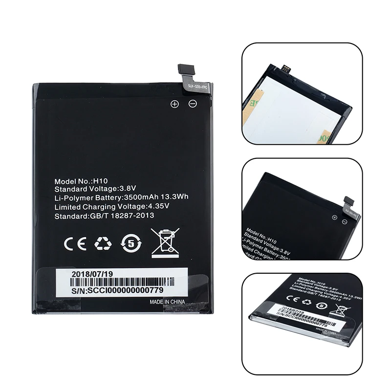 Ocolor для батареи HOMTOM H10 3500 mAh Запасной высокомощный аккумулятор с инструментами