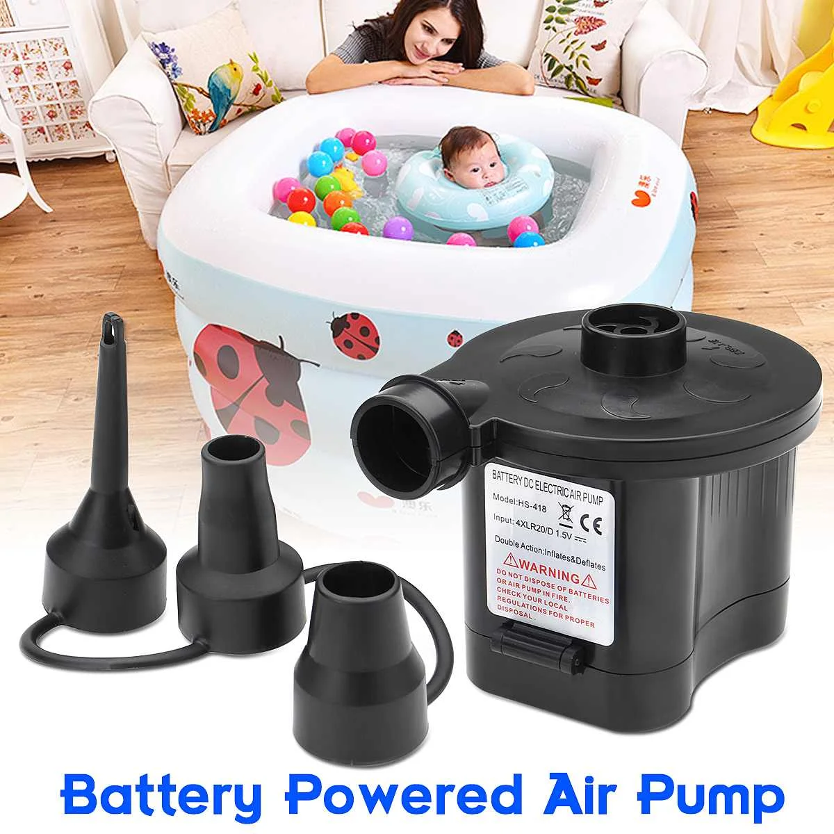 Надувной воздушный насос для кровати надувной кемпинга 6 в|Насосы| |