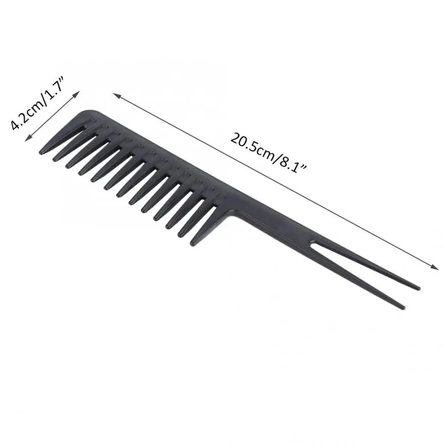 hair brush Portable Men Oil Hair Hairdressing Comb Wide Large Tooth Long Handle Hairstyle professional comb | Красота и здоровье