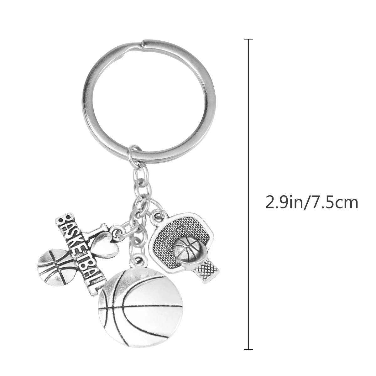 1 шт. баскетбольная тема брелок брелоки из сплава держатель подарок подвесная