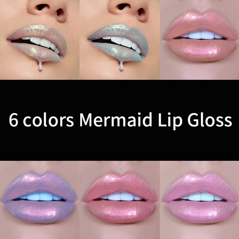 Фирменный жидкий Блестящий Блеск для губ с кристаллами лазерная голографическая