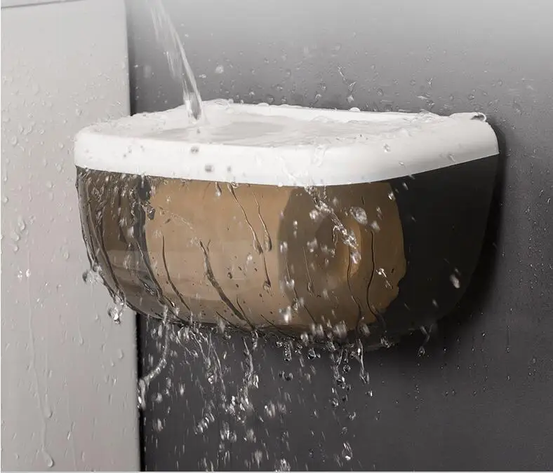 Настенная присоска для Водонепроницаемый ткани Box Диспенсер Коробка держатель