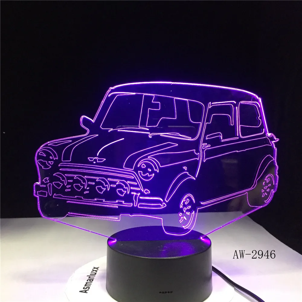Новые подарки крутой внедорожник автомобиль форма 3D лампа 7 видов цветов
