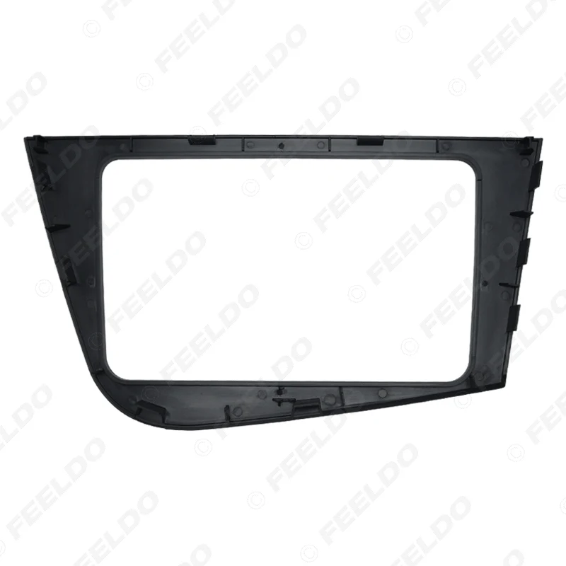 FEELDO серый автомобильный 2 Din аудио радио Fascia рамка для Seat Leon 2005 2011 левая рука