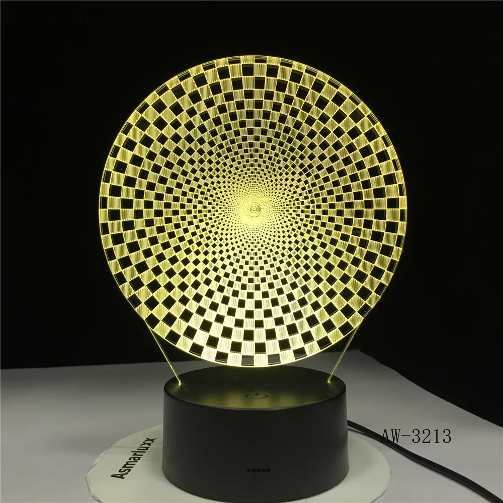 3D Colorful Visual Led Abstract New Shape Night Lights Usb Animal Table Lamp Bedroom Sleep Lighting Fixture Decor AW-3213 | Лампы и