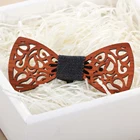 Мужской галстук-бабочка ручной работы в стиле ретро, деревянный галстук-бабочка, аксессуары для свадебной вечеринки, элегантный ажурный галстук-бабочка в стиле джентльмена, галстук-бабочка в стиле Ретро, 2019