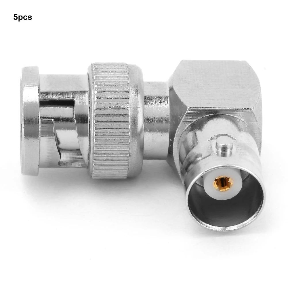 5 шт. L образный 90 градусный Латунный разъем BNC штырь гнездо коаксиальный кабель