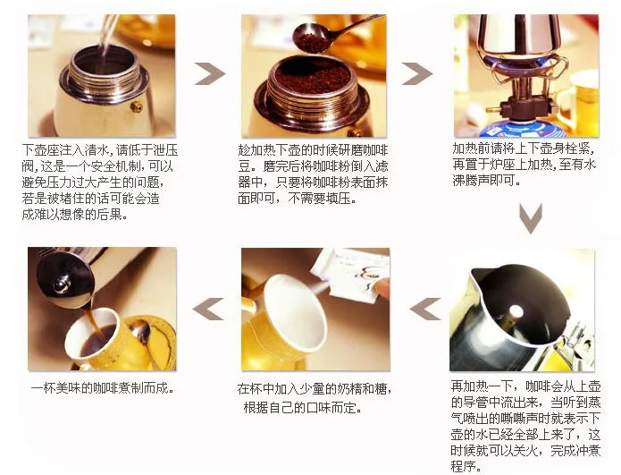 Легкая итальянская портативная Кофеварка Moka из алюминия с фильтром для быстрого