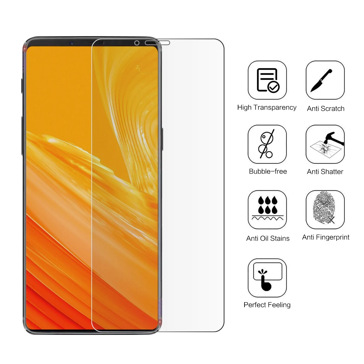 Закаленное стекло для OnePlus 6T Защитная пленка экрана против царапин закаленное