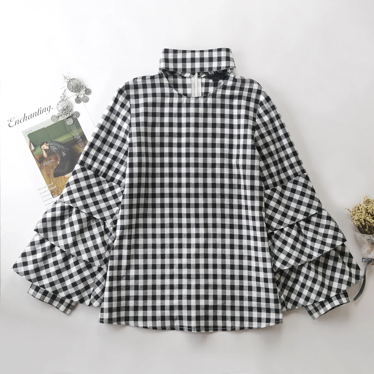 HYH HAOYIHUI Primavera Outono Повседневный подростковый стиль Comprida Camisa Conforto Macio тонкий
