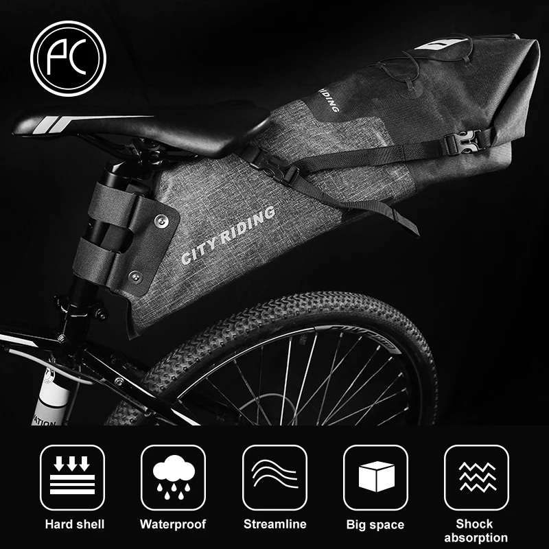 Велосипедная сумка PCycling 14 л сумка-Седло для MTB дорожного велосипеда на заднее
