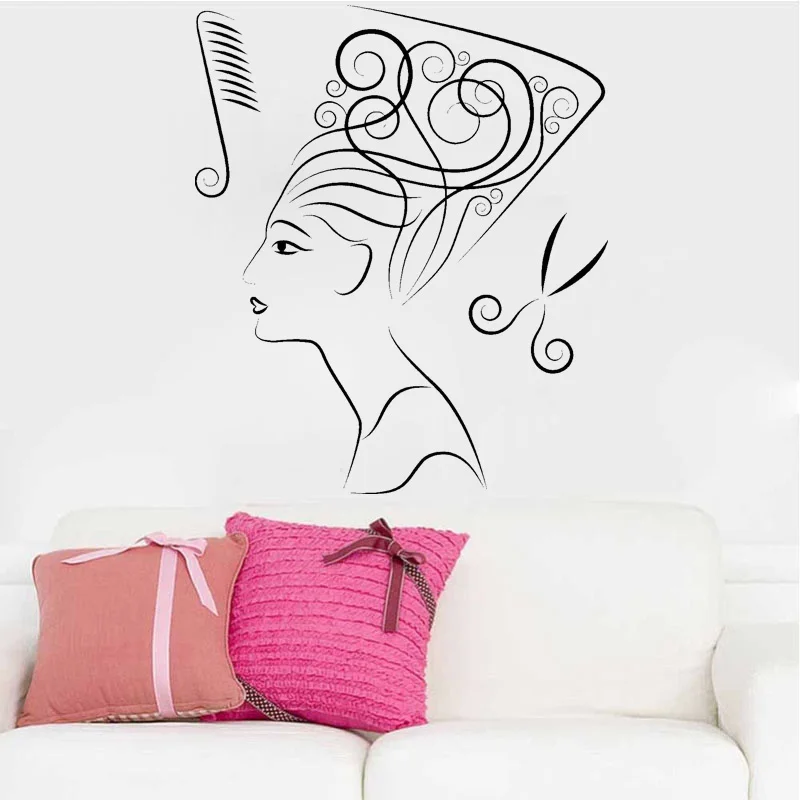 Hair Spa Красота салон Barbershop Декор стены стикеры виниловая наклейка магазин