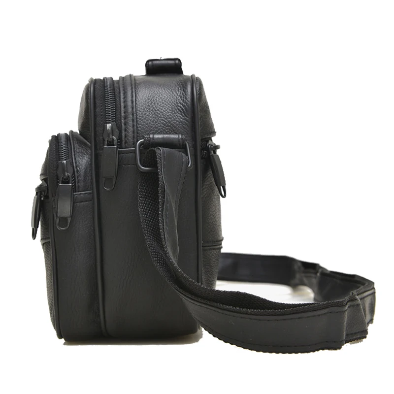 TMYOY Genuine Leather Crossbody Bags Men Handbags Business Men's Messenger Male Shoulder Bag Travel Black WL608 | Багаж и сумки