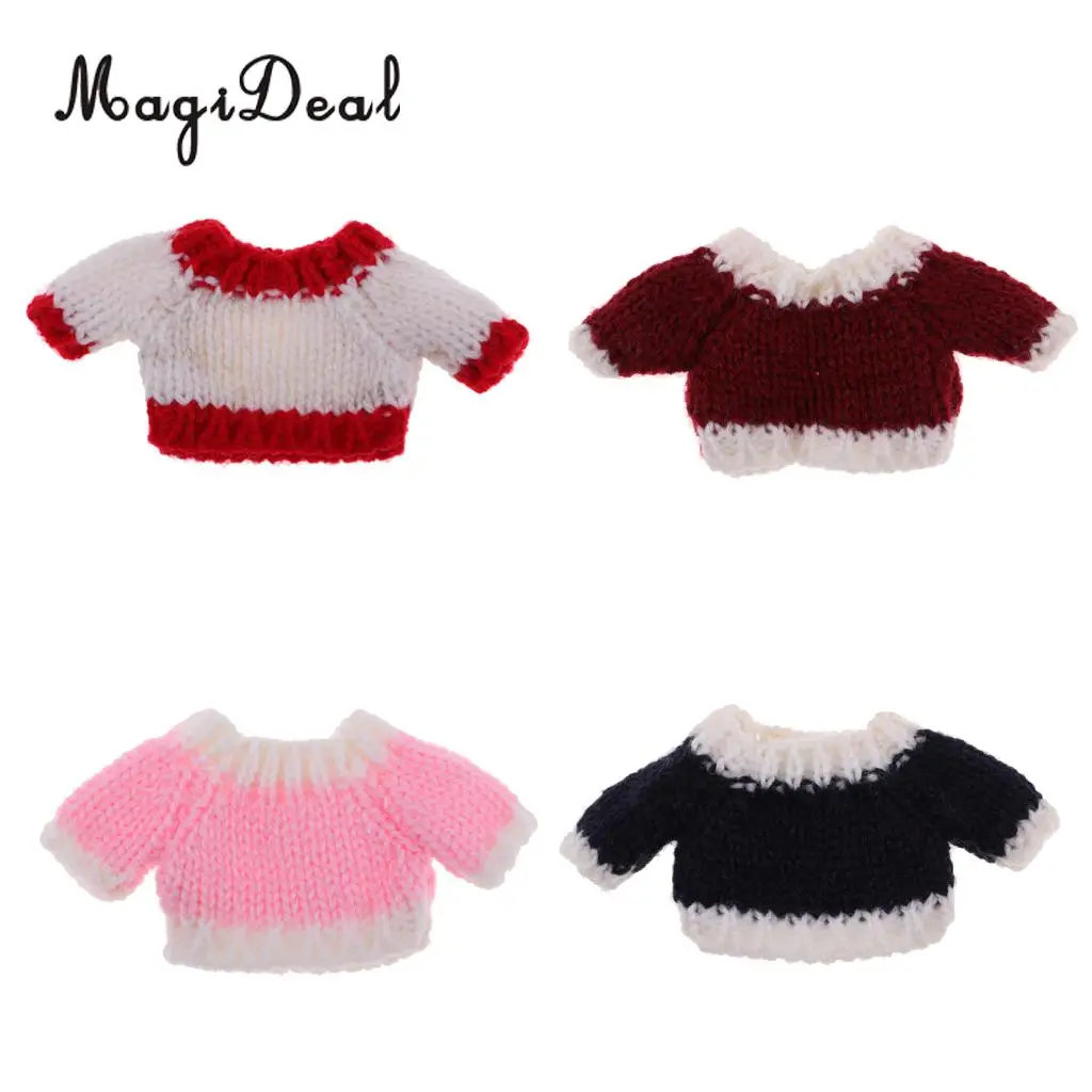

New Clothes Sweater For OB11 Mini for Blythe Doll Knitted Woven Tops