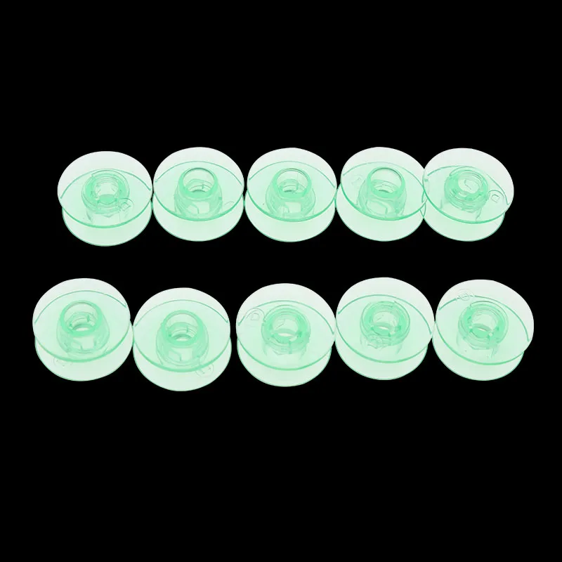 Набор из 10 зеленых пластиковых катушки для швейных машин 4131825-45 Husqvarna Viking White с