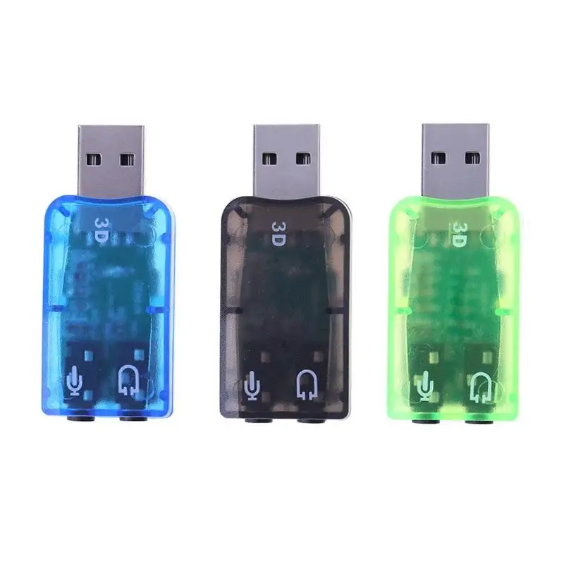 Мини USB 2 0 порт аналоговый 6 1 CH внешняя звуковая карта аудио адаптер для ПК