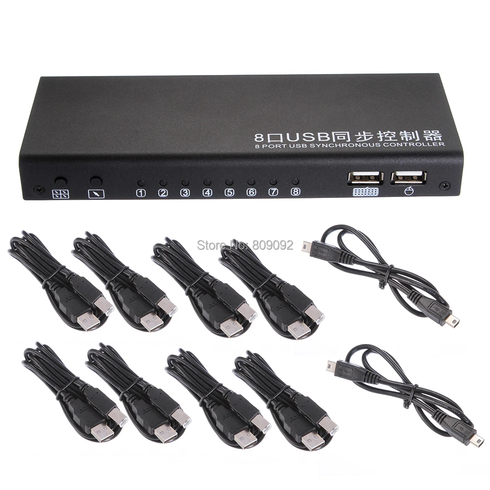 8 портовый USB контроллер ler KVM Synchnorizer переключатель для нескольких игр DNF