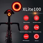 XLITE100 велосипедный светильник, задний фонарь для велосипеда, автоматический запускстоп-сигнал, Датчик тормоза, IPx6 Водонепроницаемый светодиодный фонарь для зарядки велосипеда, задний светильник