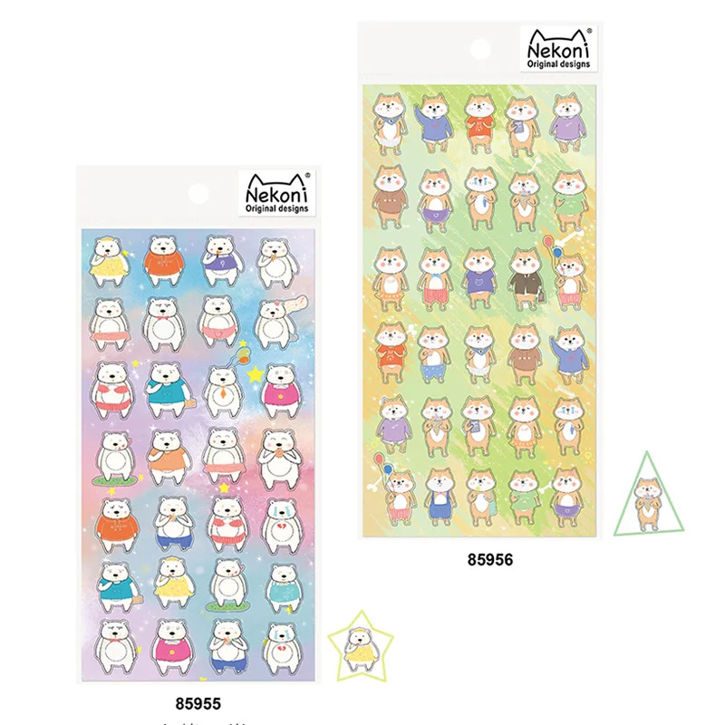 46 шт./кор. милый кот наклейки пуля журнал Kawaii канцелярские для детей DIY дневник в